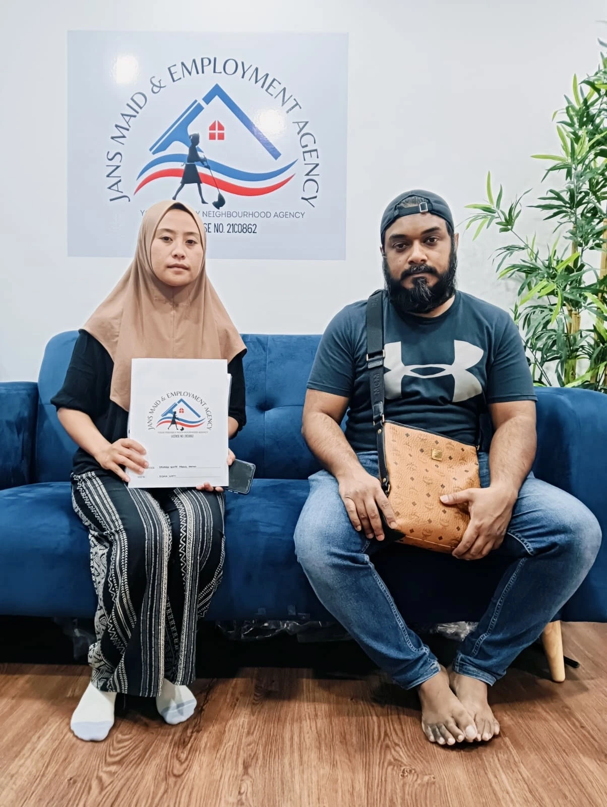 Happy family and helper placement 10